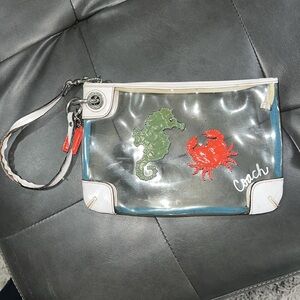 Rare coach Seahorse and Crab wristlet
